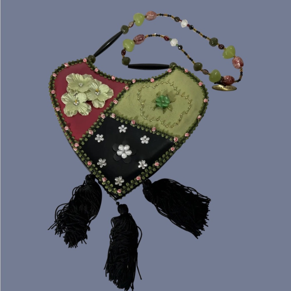 Mary Frances heart shaped bag